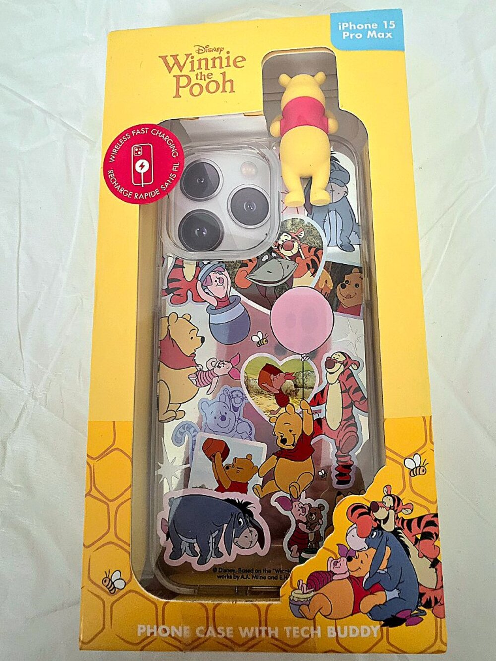 NIB Winnie the Pooh phone case for iPhone 15 Pro Max